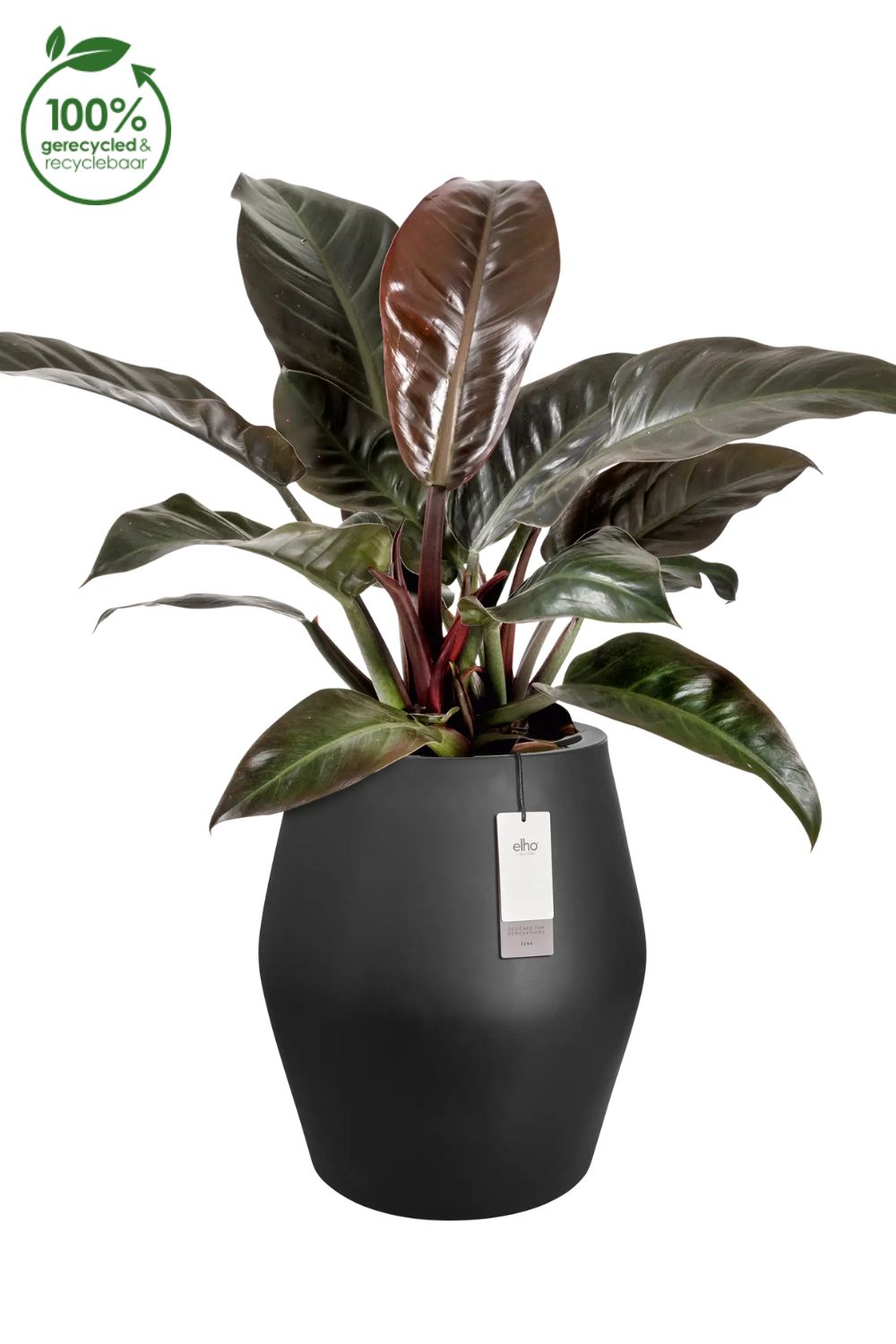 Bloempot Elho June split high 53cm zwart