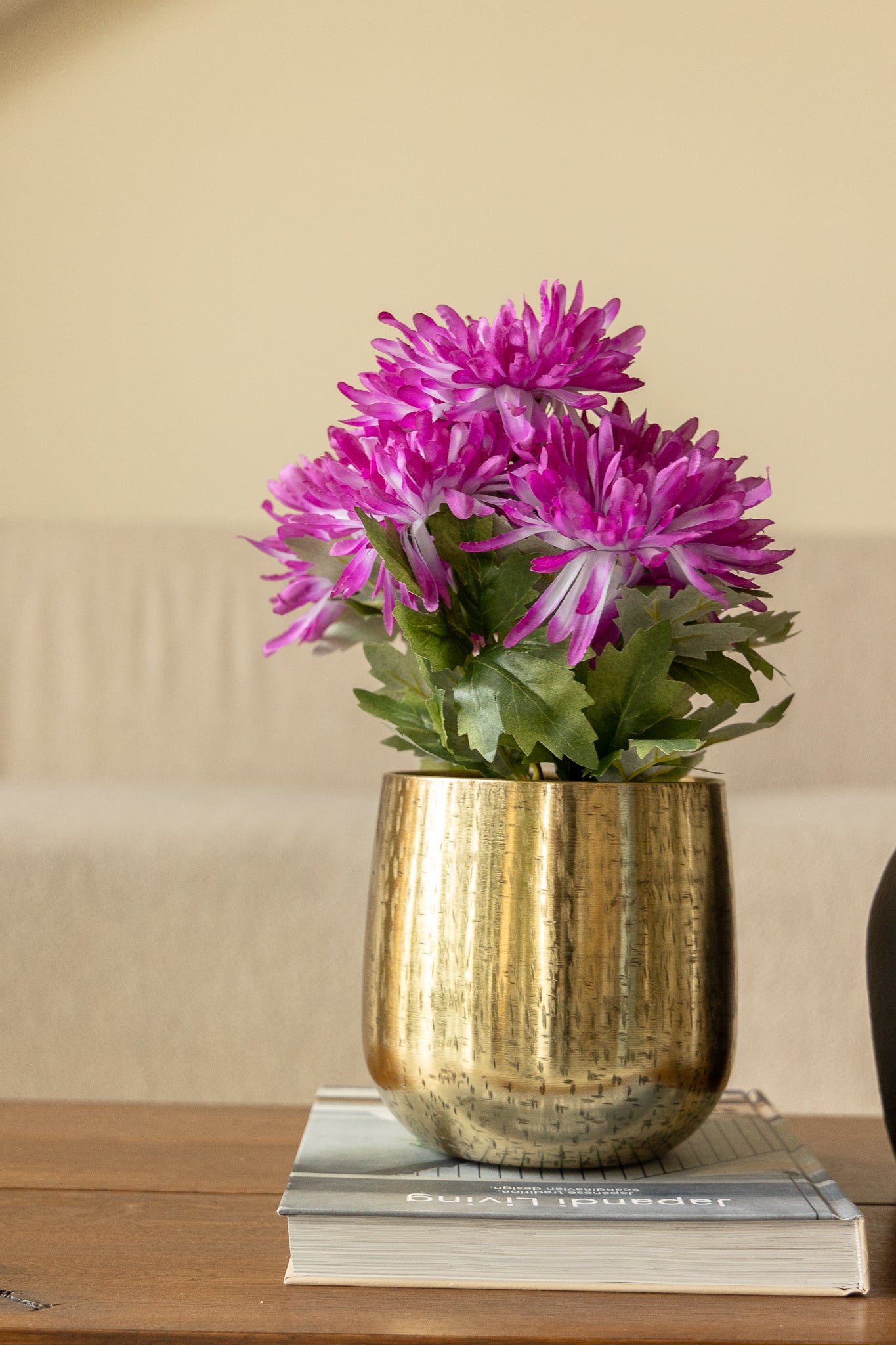 Chrysant Kunstplant 30cm Paars