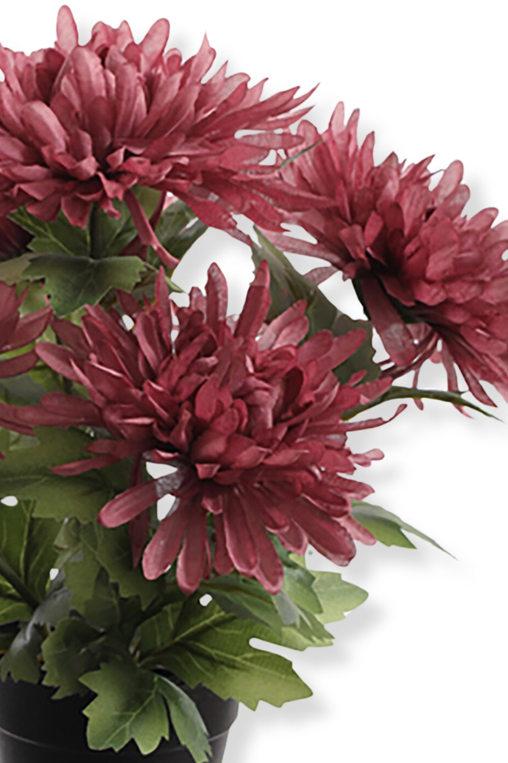 Chrysant Kunstplant 30cm Burgundy